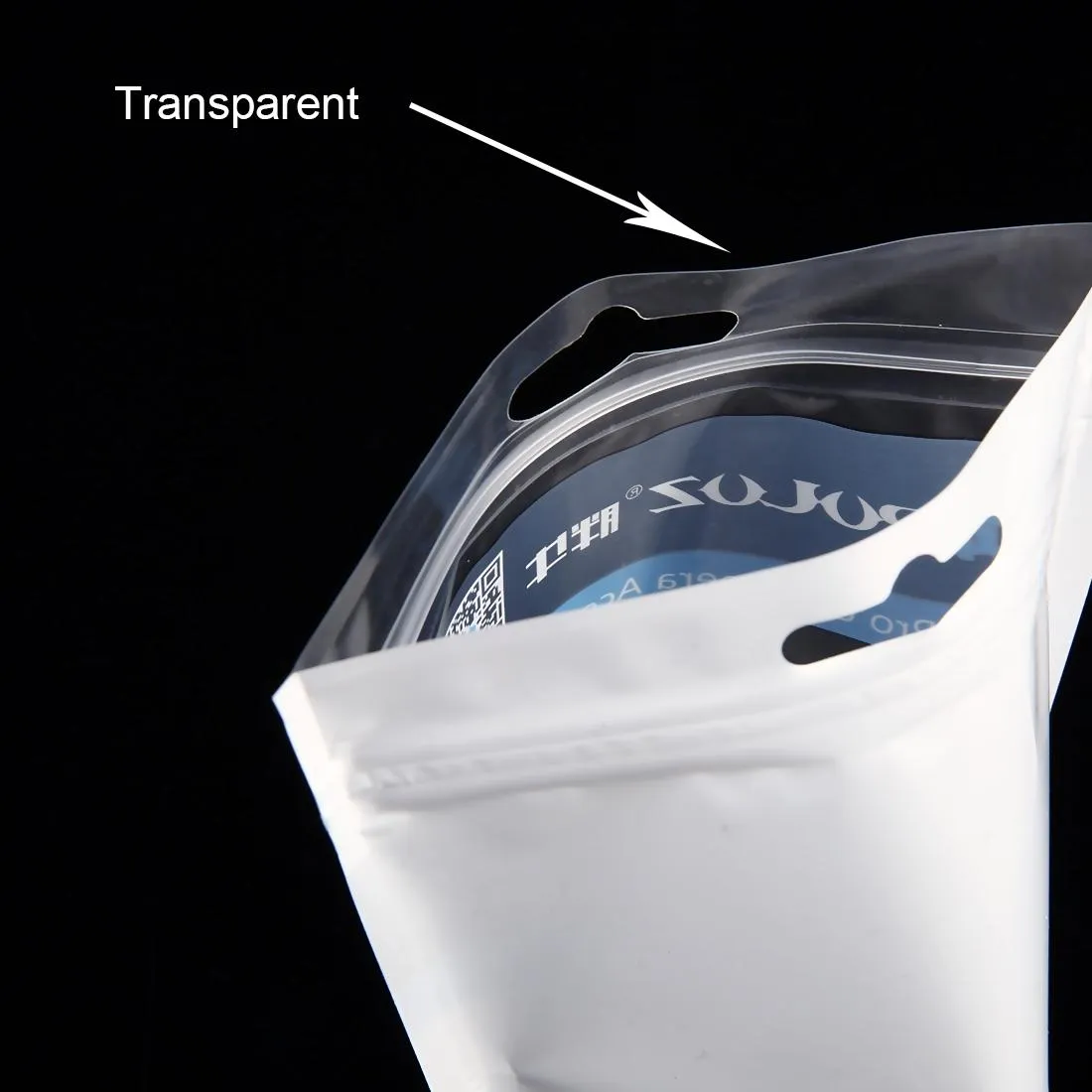 10-pack 16x13cm Clear Front Zip Lock Jewelry Bags with Hang Hole