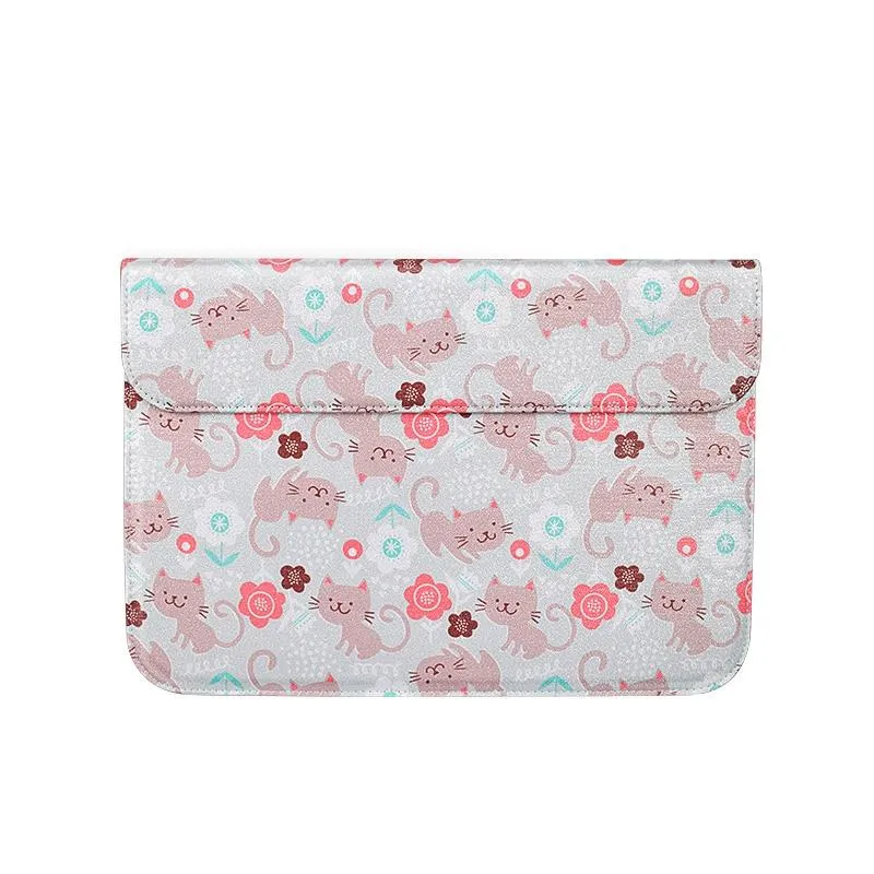 13.3 Inch Cat Laptop Sleeve Bag In Pu & Nylon
