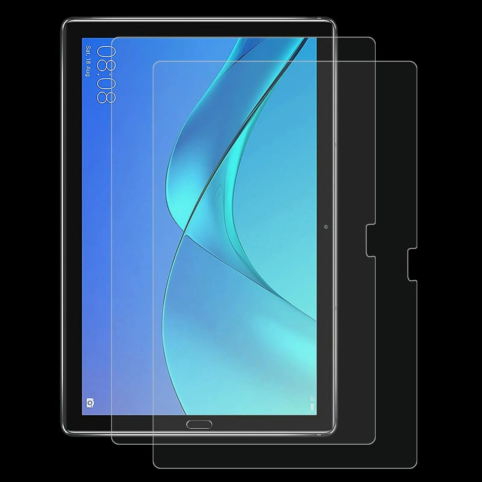 2-Pack Tempered Glass Film For Huawei Mediapad M5 10 Pro - 9H 2.5D Explosion-Proof