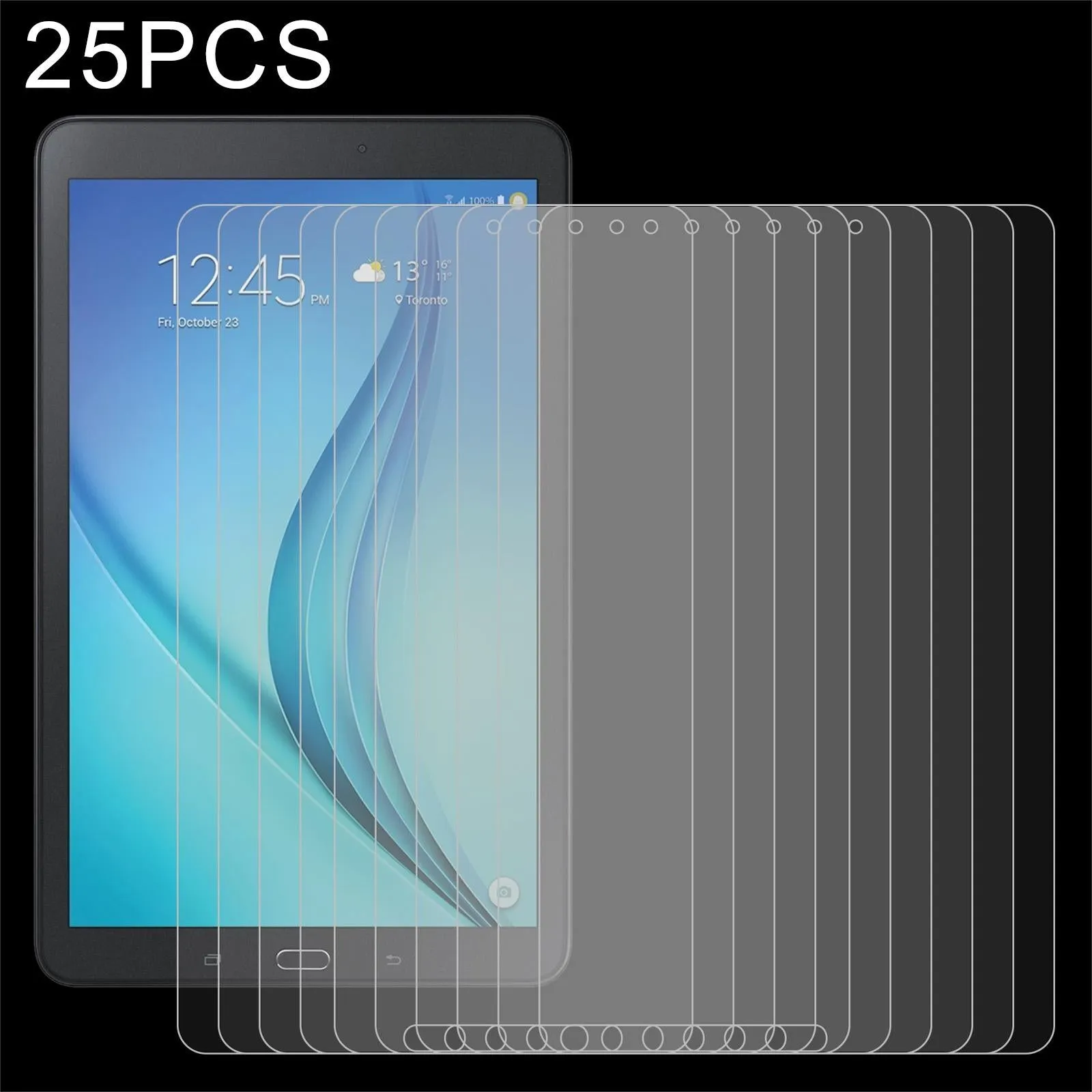 25-pack 9h Hd Tempered Glass Film for Samsung Galaxy Tab e 9.6 - Explosion-proof