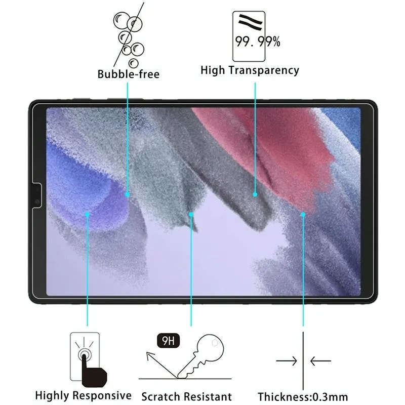 9h Tempered Glass Film for Samsung Galaxy Tab A7 Lite - Explosion-proof