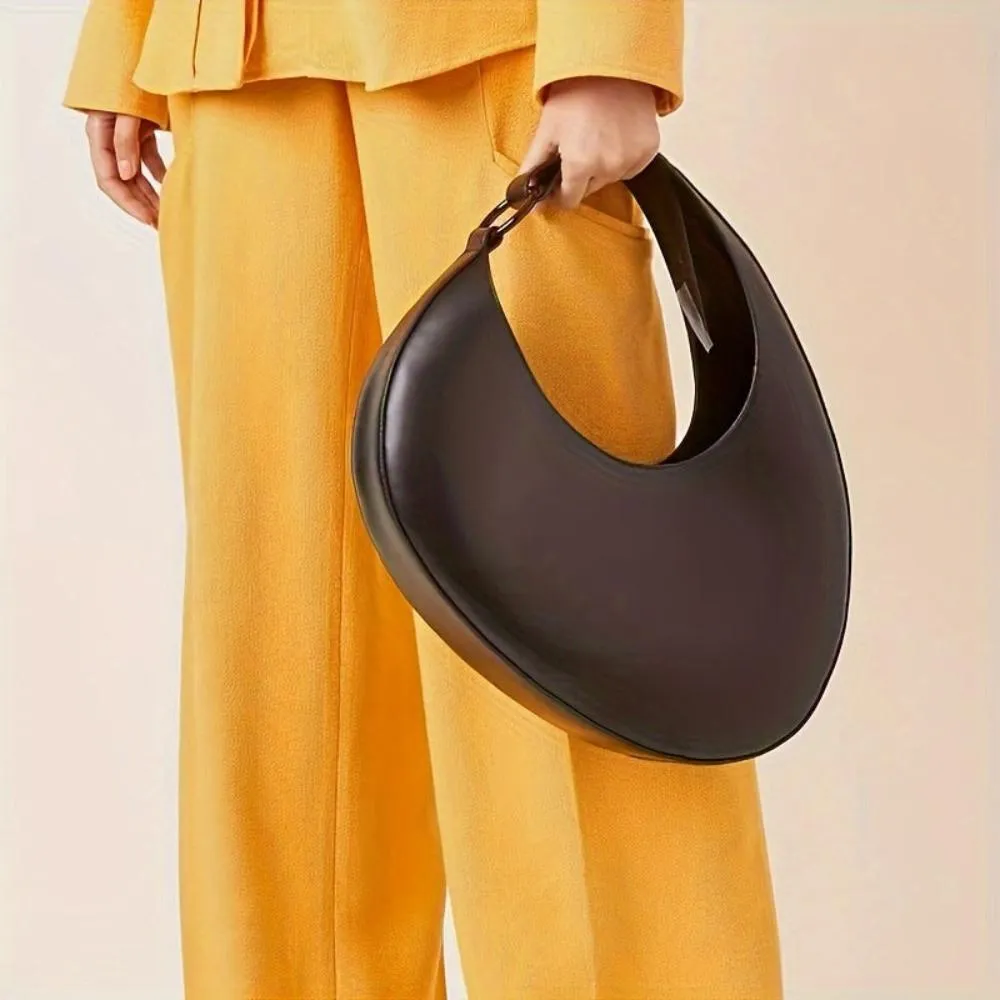 Anelisa | Elegant Modern Minimalist Solid Color Hobo Bag