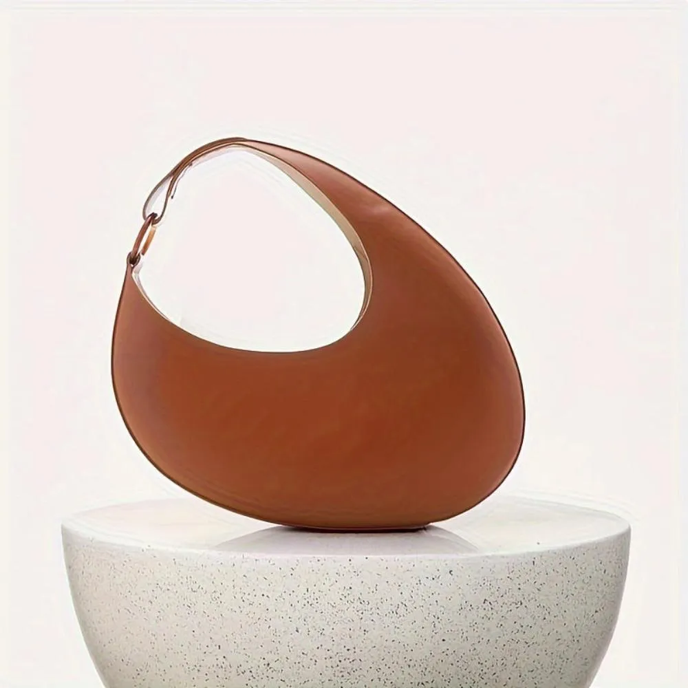 Anelisa | Elegant Modern Minimalist Solid Color Hobo Bag