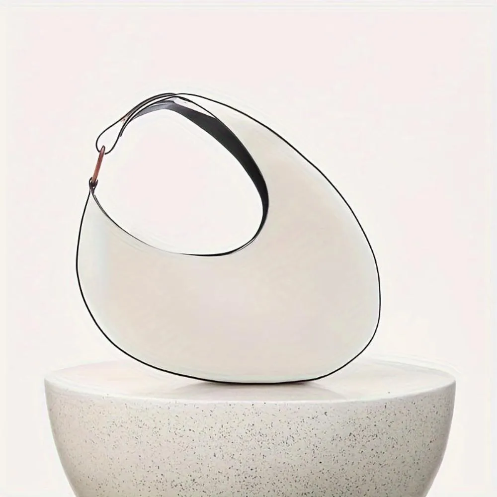 Anelisa | Elegant Modern Minimalist Solid Color Hobo Bag