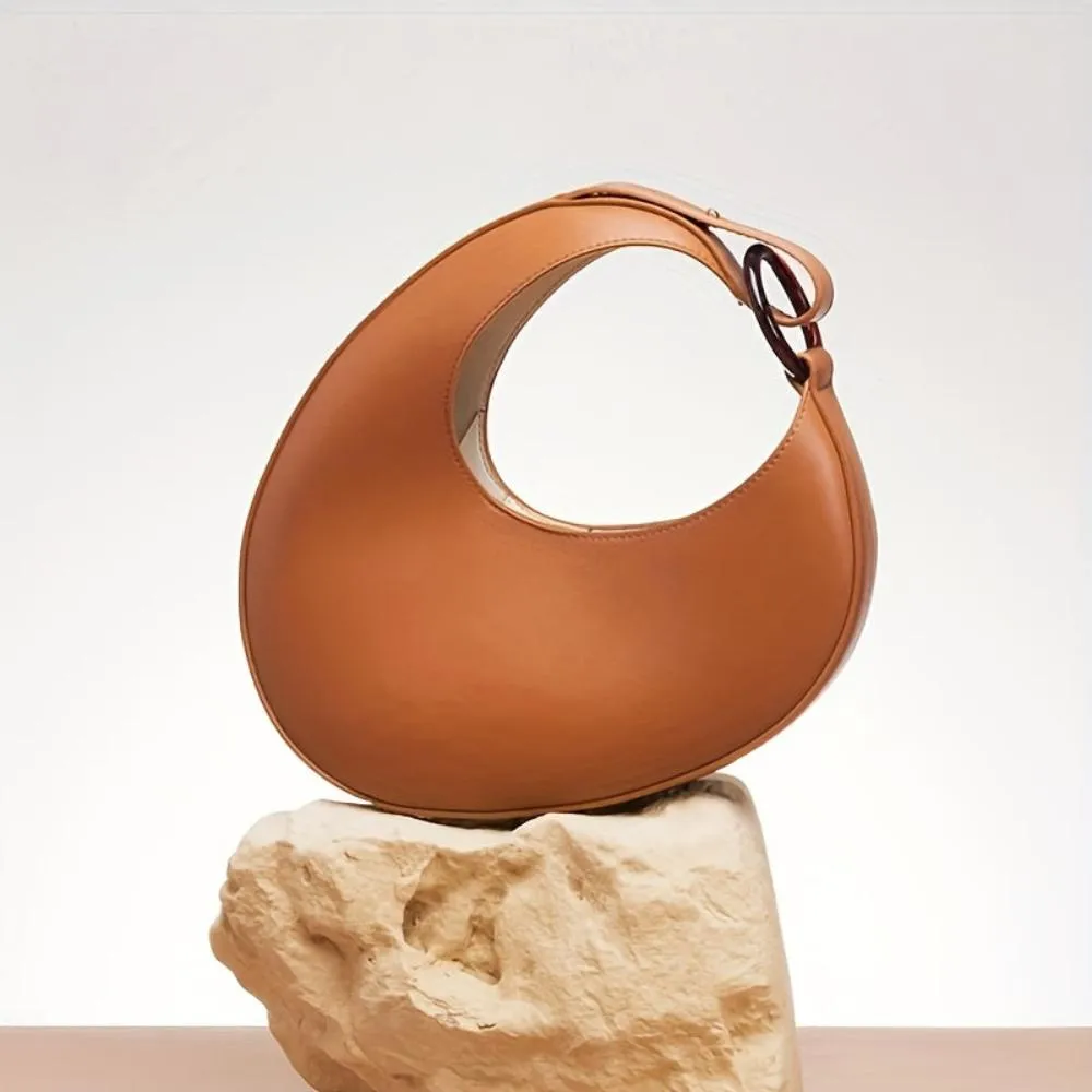 Anelisa | Elegant Modern Minimalist Solid Color Hobo Bag
