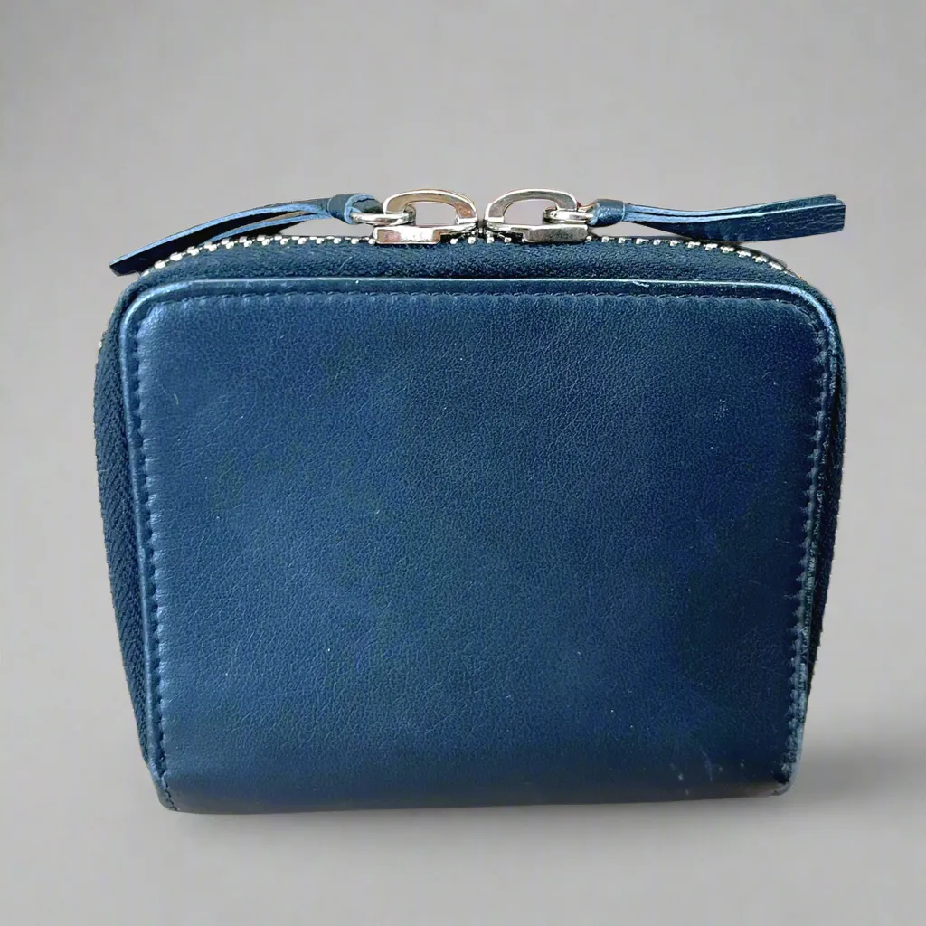 Balenciaga navy leather wallet, NEW WITH TAGS!