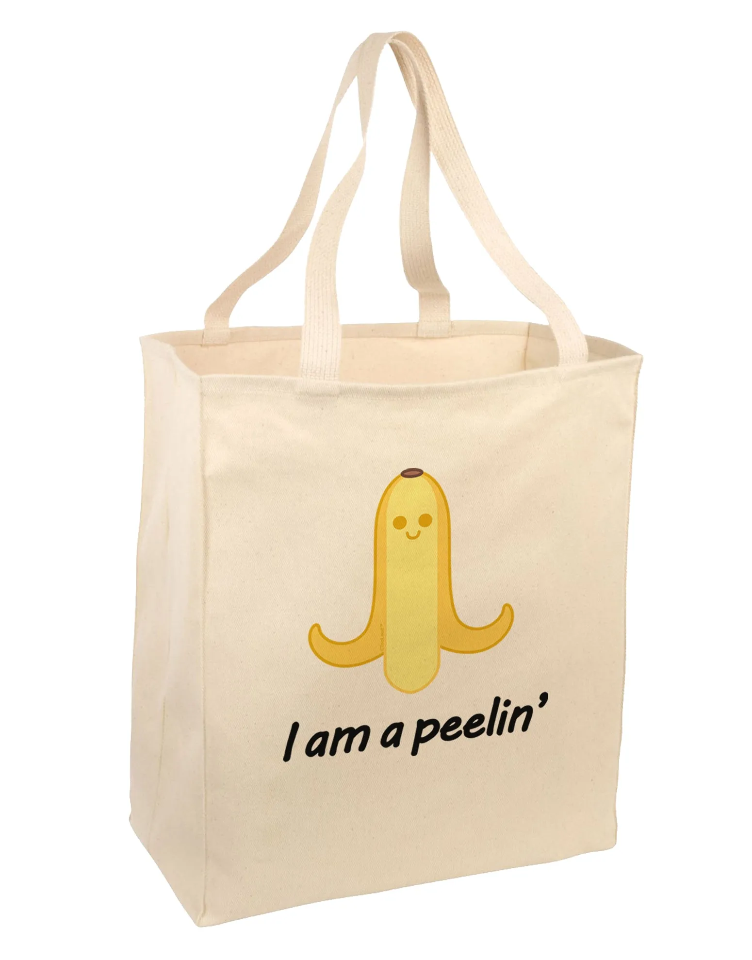 Banana - I am a Peelin Large Grocery Tote Bag