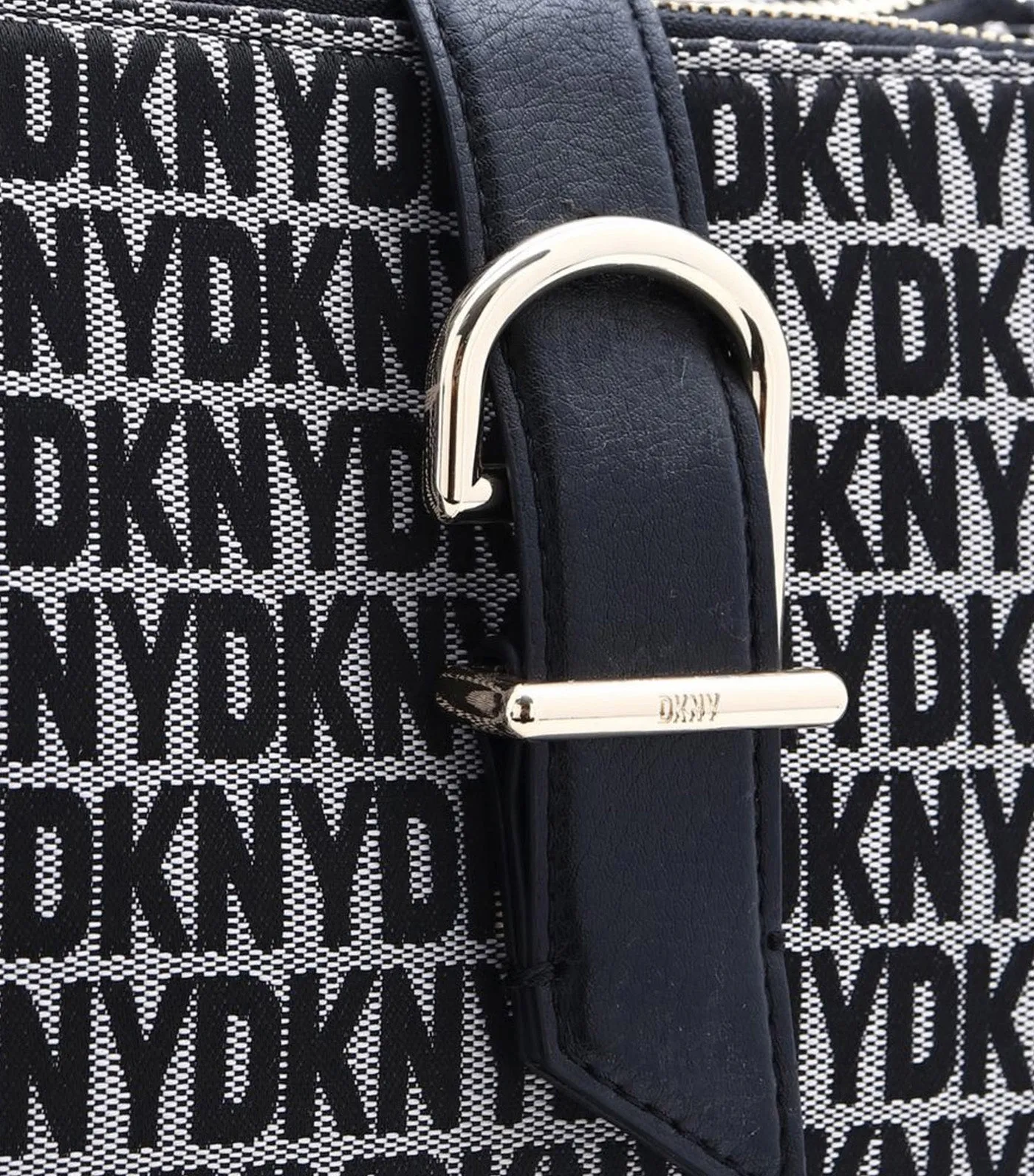Deena Top Handle Satchel Black Logo/Black