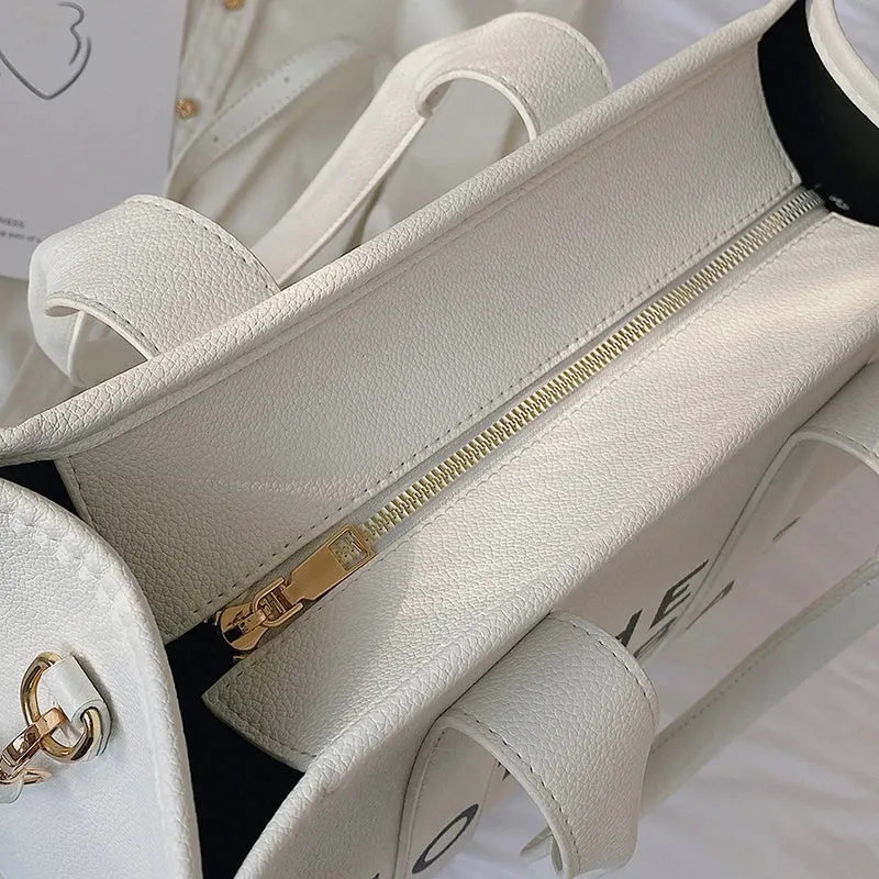 Luxury Designer Bag Tote Women Handbags Letter Shoulder Bags Brands Soft PU Shopper Purses Crossbody Bags for Women Clutch