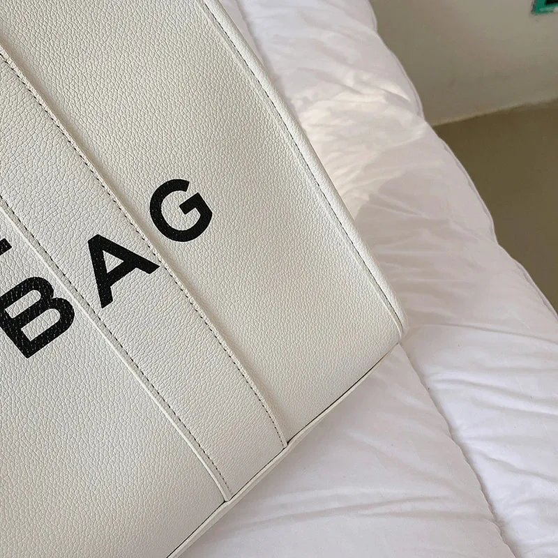 Luxury Designer Bag Tote Women Handbags Letter Shoulder Bags Brands Soft PU Shopper Purses Crossbody Bags for Women Clutch