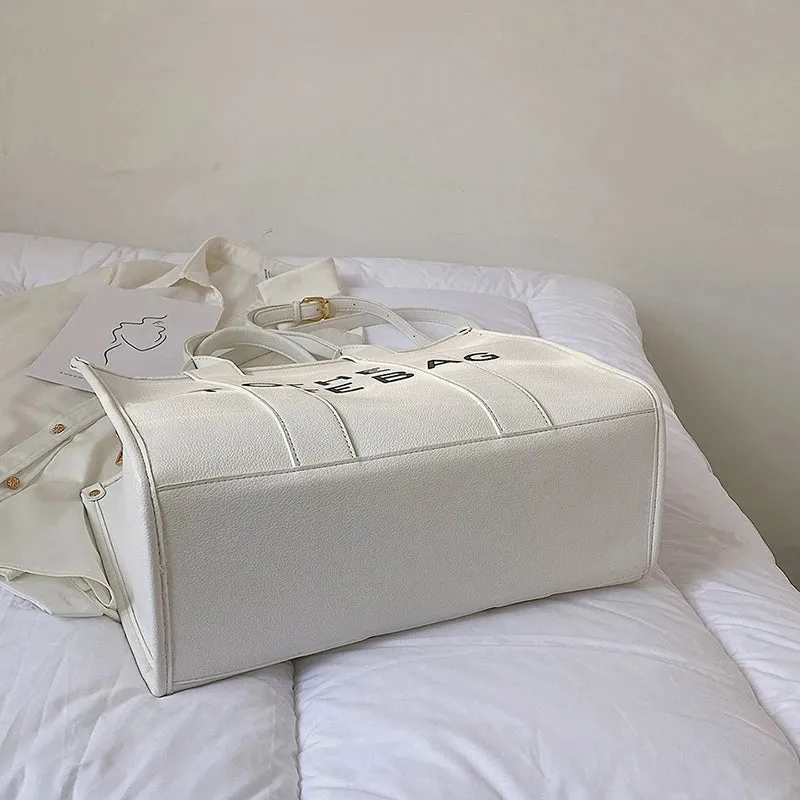 Luxury Designer Bag Tote Women Handbags Letter Shoulder Bags Brands Soft PU Shopper Purses Crossbody Bags for Women Clutch