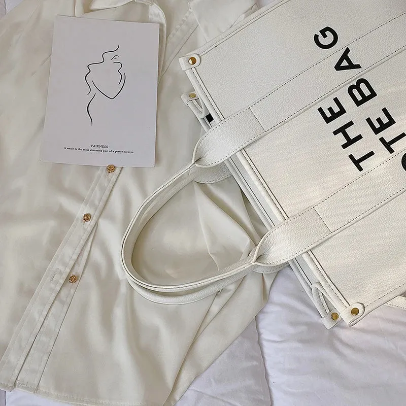 Luxury Designer Bag Tote Women Handbags Letter Shoulder Bags Brands Soft PU Shopper Purses Crossbody Bags for Women Clutch