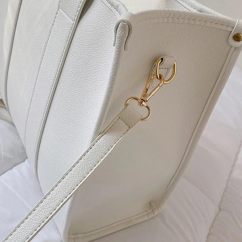 Luxury Designer Bag Tote Women Handbags Letter Shoulder Bags Brands Soft PU Shopper Purses Crossbody Bags for Women Clutch