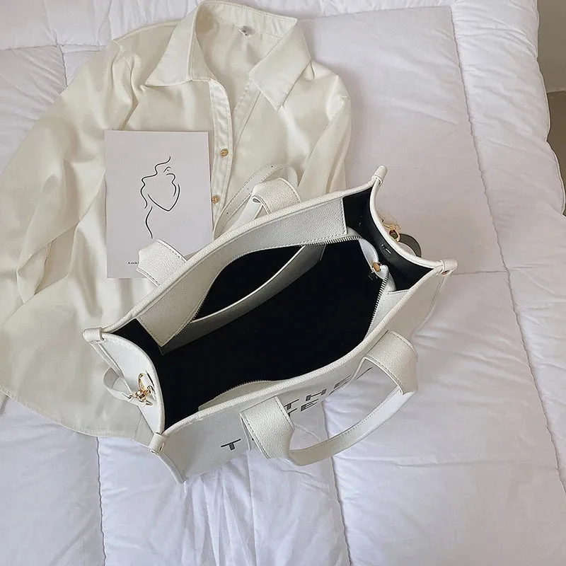 Luxury Designer Bag Tote Women Handbags Letter Shoulder Bags Brands Soft PU Shopper Purses Crossbody Bags for Women Clutch