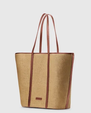 Ritual Large Tote Natural/Saddle