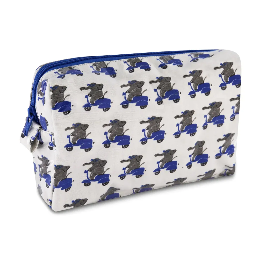 Ros Garden Blue Beep Beep Cosmetic Bag