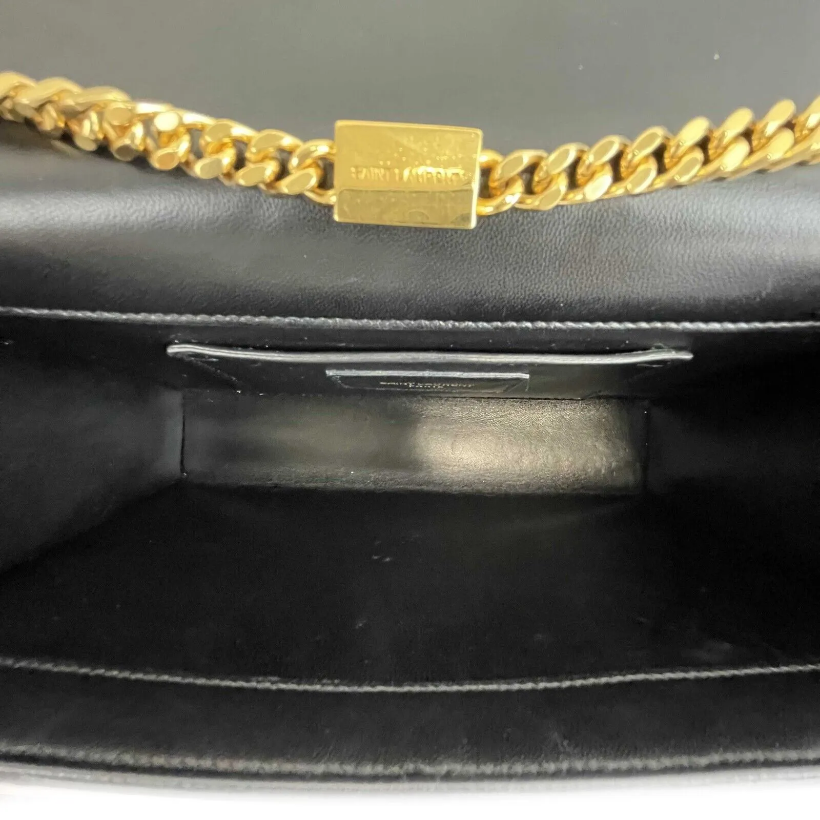 Saint Laurent - YSL - Snakeskin Kate Tassel Medium Black Crossbody