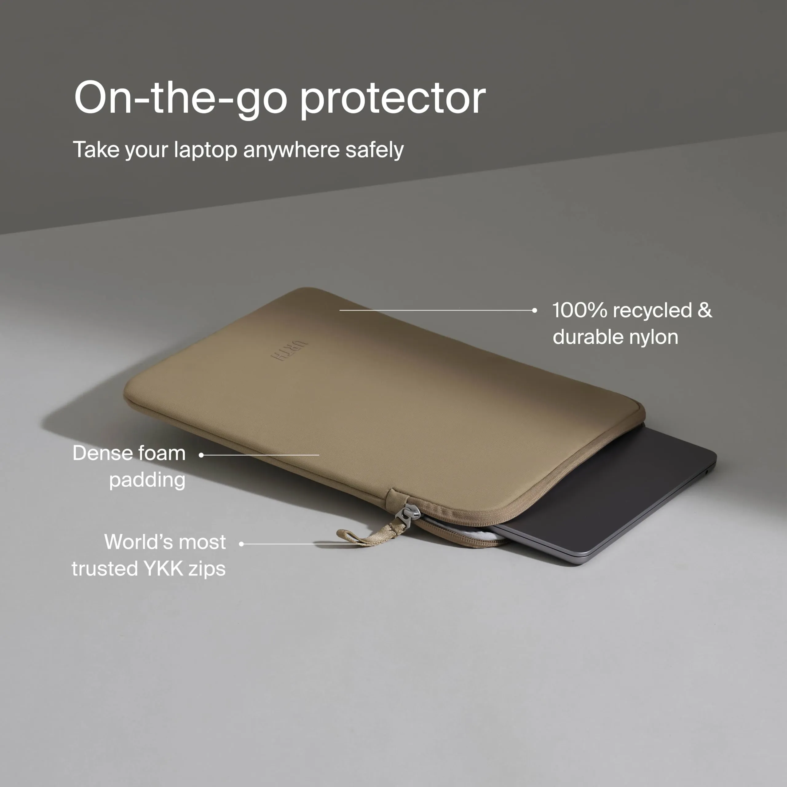 Urth Naos 13/14" Laptop Sleeve (Beige)