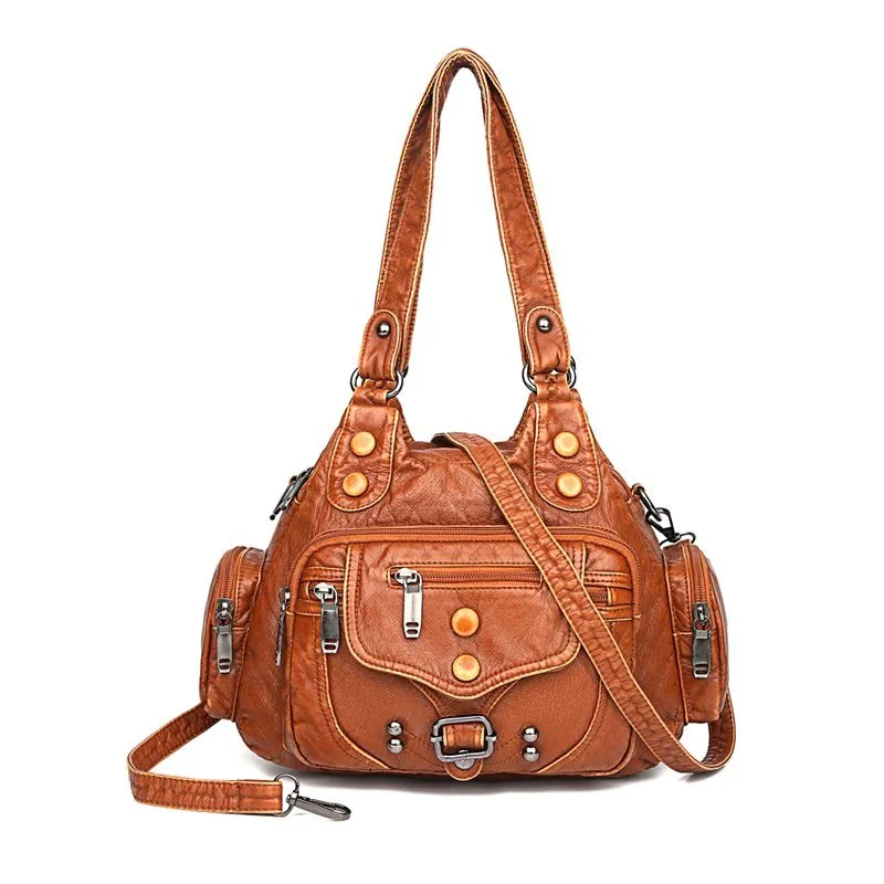 Vintage High Quality Leather Luxury Designer Ladies Handbag