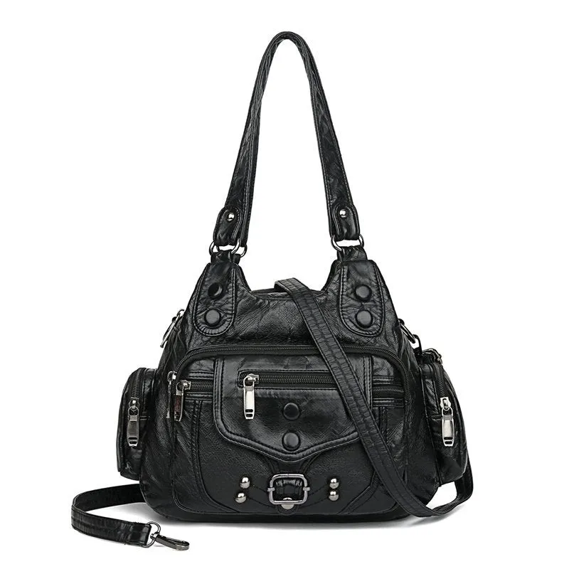 Vintage High Quality Leather Luxury Designer Ladies Handbag